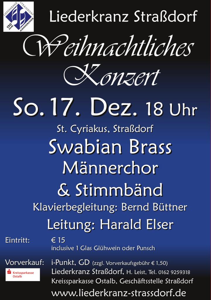 Plakat Weihnachtskonzert 2023